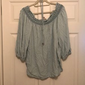 Anthropologie off the shoulder shirt